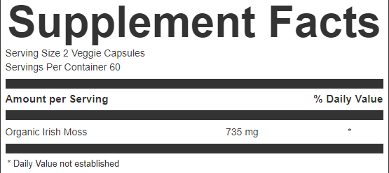 Sea Moss Capsules - 120 Capsules